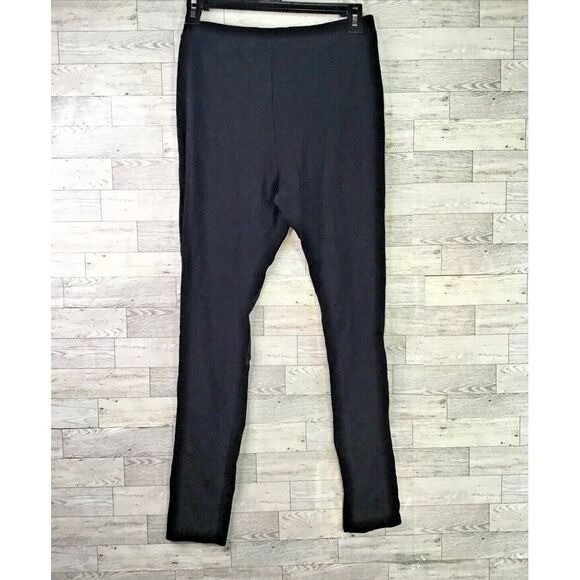 Guess Faux Leather Panel Leggings Women's Size XL Black Stretch High‎ Waist - Picture 3 of 9